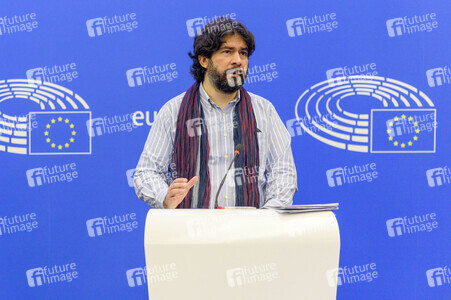 Pressekonferenz im Europäischen Parlament in Straßburg