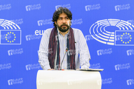 Pressekonferenz im Europäischen Parlament in Straßburg
