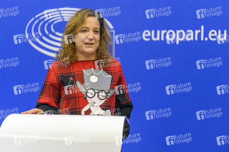 Pressekonferenz im Europäischen Parlament in Straßburg