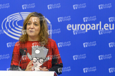 Pressekonferenz im Europäischen Parlament in Straßburg