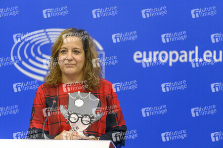 Pressekonferenz im Europäischen Parlament in Straßburg