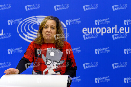 Pressekonferenz im Europäischen Parlament in Straßburg