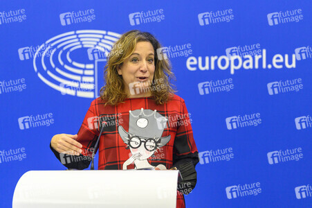 Pressekonferenz im Europäischen Parlament in Straßburg