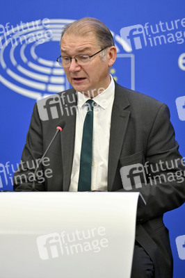 Pressekonferenz im Europäischen Parlament in Straßburg