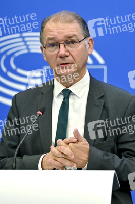 Pressekonferenz im Europäischen Parlament in Straßburg