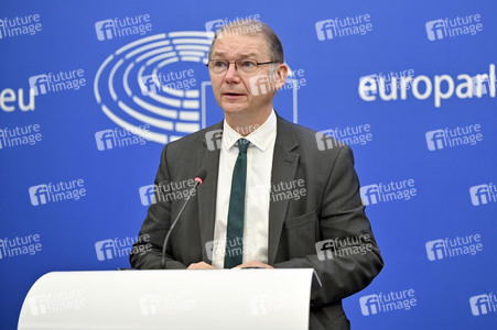 Pressekonferenz im Europäischen Parlament in Straßburg