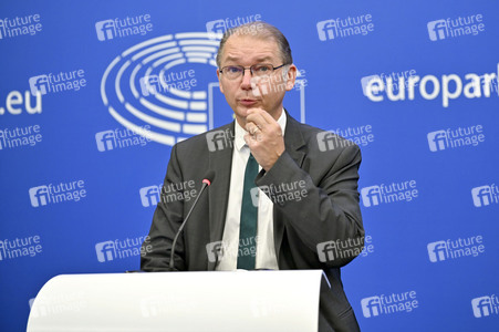 Pressekonferenz im Europäischen Parlament in Straßburg