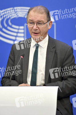 Pressekonferenz im Europäischen Parlament in Straßburg