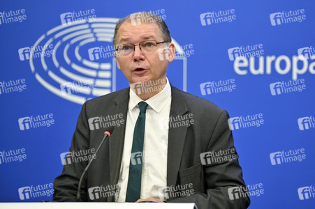Pressekonferenz im Europäischen Parlament in Straßburg