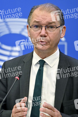 Pressekonferenz im Europäischen Parlament in Straßburg