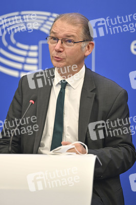 Pressekonferenz im Europäischen Parlament in Straßburg