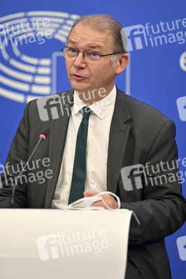 Pressekonferenz im Europäischen Parlament in Straßburg