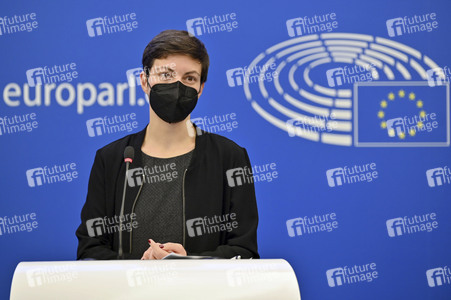 Pressekonferenz im Europäischen Parlament in Straßburg
