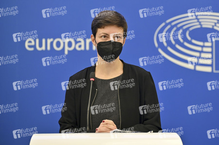 Pressekonferenz im Europäischen Parlament in Straßburg