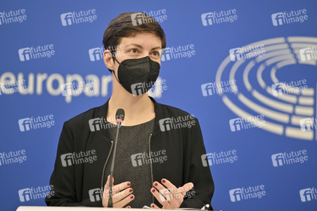 Pressekonferenz im Europäischen Parlament in Straßburg