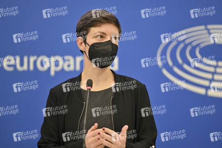 Pressekonferenz im Europäischen Parlament in Straßburg