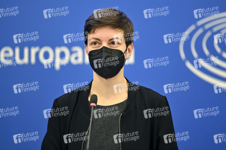 Pressekonferenz im Europäischen Parlament in Straßburg