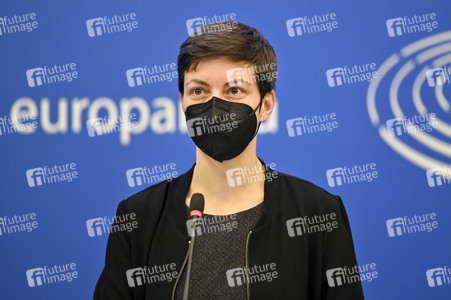 Pressekonferenz im Europäischen Parlament in Straßburg
