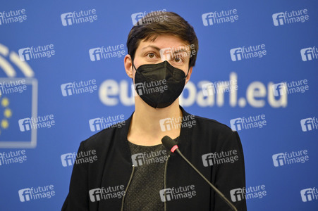 Pressekonferenz im Europäischen Parlament in Straßburg