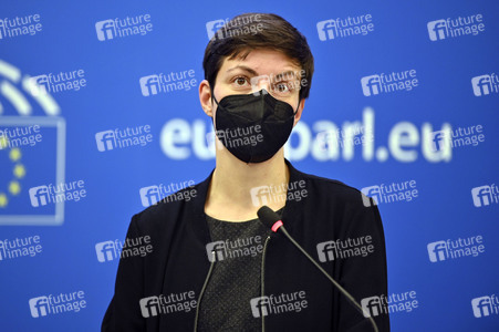 Pressekonferenz im Europäischen Parlament in Straßburg