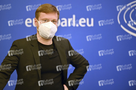 Pressekonferenz im Europäischen Parlament in Straßburg