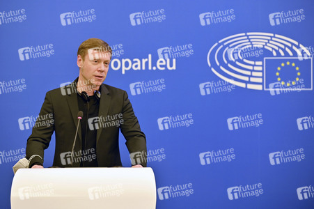 Pressekonferenz im Europäischen Parlament in Straßburg