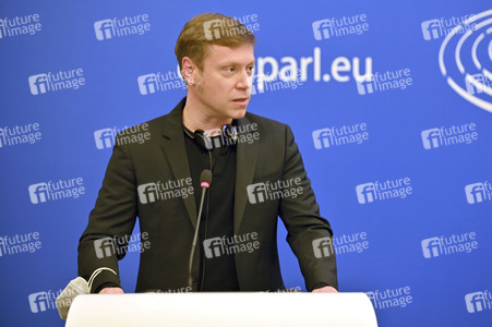 Pressekonferenz im Europäischen Parlament in Straßburg