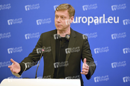 Pressekonferenz im Europäischen Parlament in Straßburg