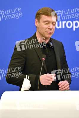 Pressekonferenz im Europäischen Parlament in Straßburg