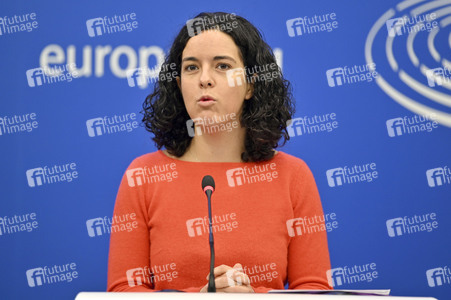 Pressekonferenz im Europäischen Parlament in Straßburg