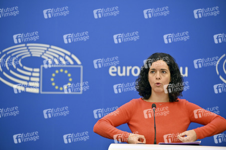 Pressekonferenz im Europäischen Parlament in Straßburg