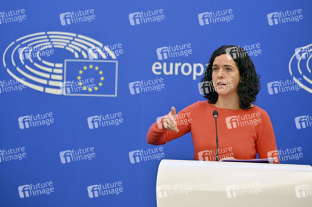 Pressekonferenz im Europäischen Parlament in Straßburg