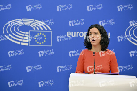 Pressekonferenz im Europäischen Parlament in Straßburg