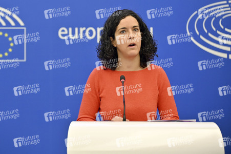 Pressekonferenz im Europäischen Parlament in Straßburg