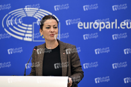 Pressekonferenz im Europäischen Parlament in Straßburg