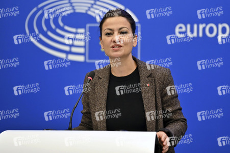 Pressekonferenz im Europäischen Parlament in Straßburg