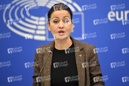 Pressekonferenz im Europäischen Parlament in Straßburg
