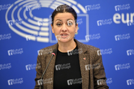 Pressekonferenz im Europäischen Parlament in Straßburg