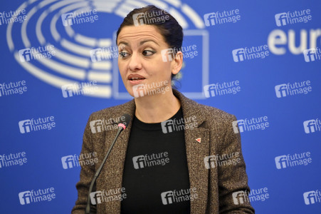 Pressekonferenz im Europäischen Parlament in Straßburg