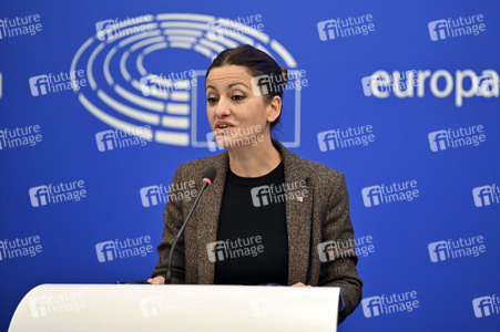 Pressekonferenz im Europäischen Parlament in Straßburg