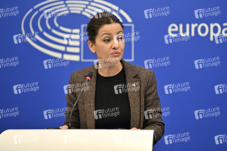 Pressekonferenz im Europäischen Parlament in Straßburg