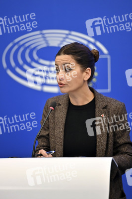 Pressekonferenz im Europäischen Parlament in Straßburg