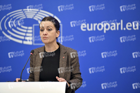 Pressekonferenz im Europäischen Parlament in Straßburg