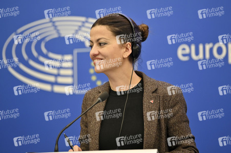 Pressekonferenz im Europäischen Parlament in Straßburg