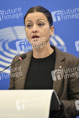 Pressekonferenz im Europäischen Parlament in Straßburg