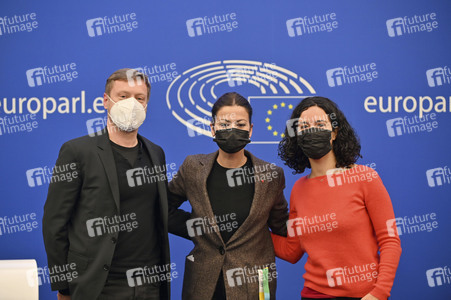 Pressekonferenz im Europäischen Parlament in Straßburg