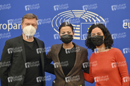 Pressekonferenz im Europäischen Parlament in Straßburg