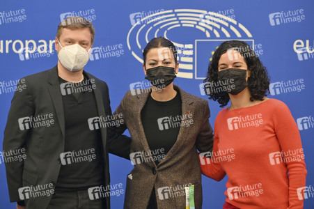 Pressekonferenz im Europäischen Parlament in Straßburg