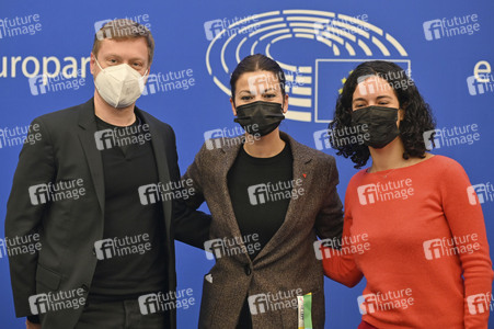Pressekonferenz im Europäischen Parlament in Straßburg
