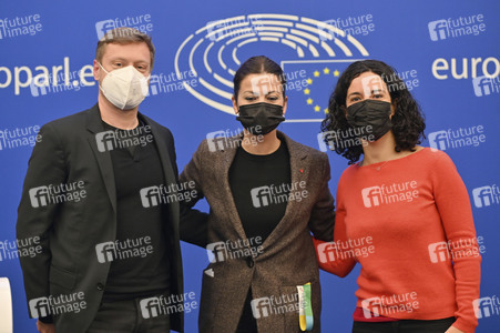 Pressekonferenz im Europäischen Parlament in Straßburg